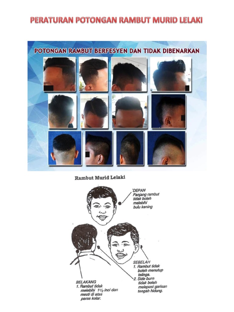 Peraturan Potong Rambut Murid Sekolah