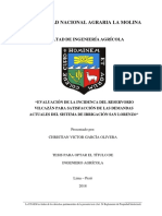 Incidencia Reservorio Vilcazan en Sistema San Lorenzo