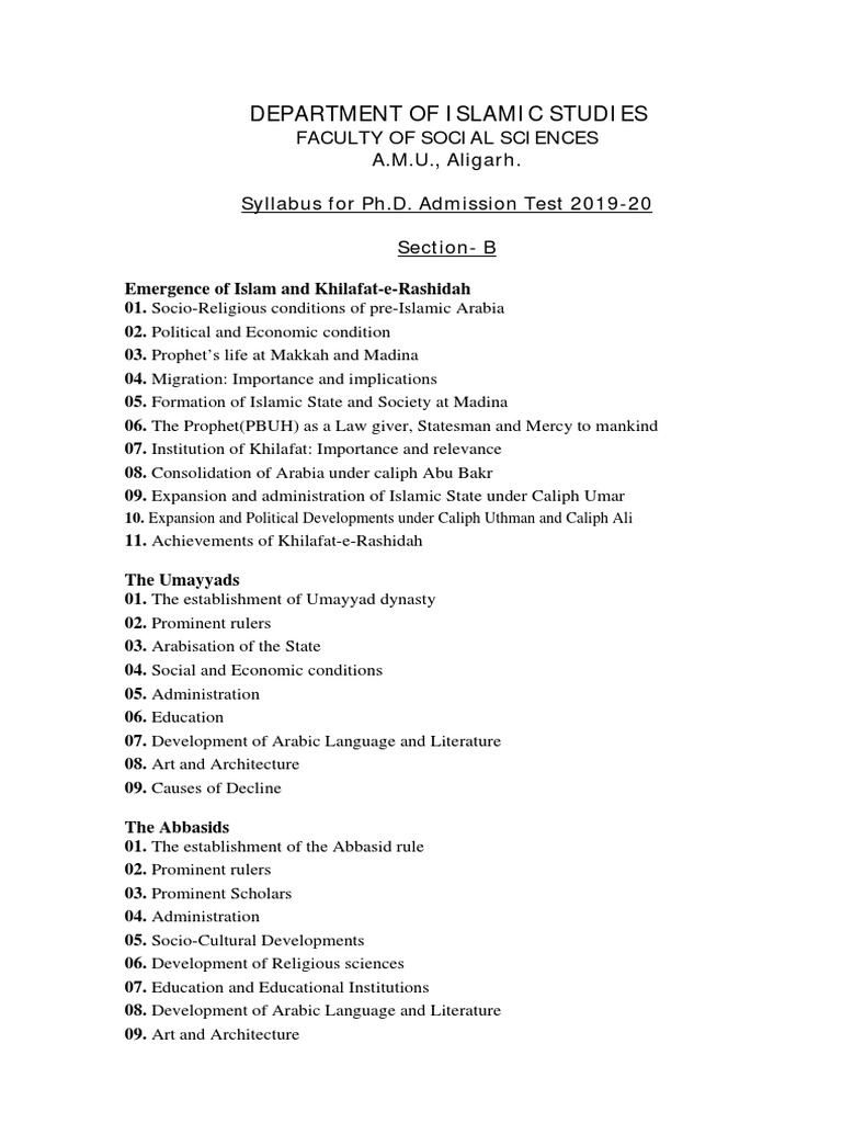 058 Islamic Studies PDF Hadith Ottoman Empire