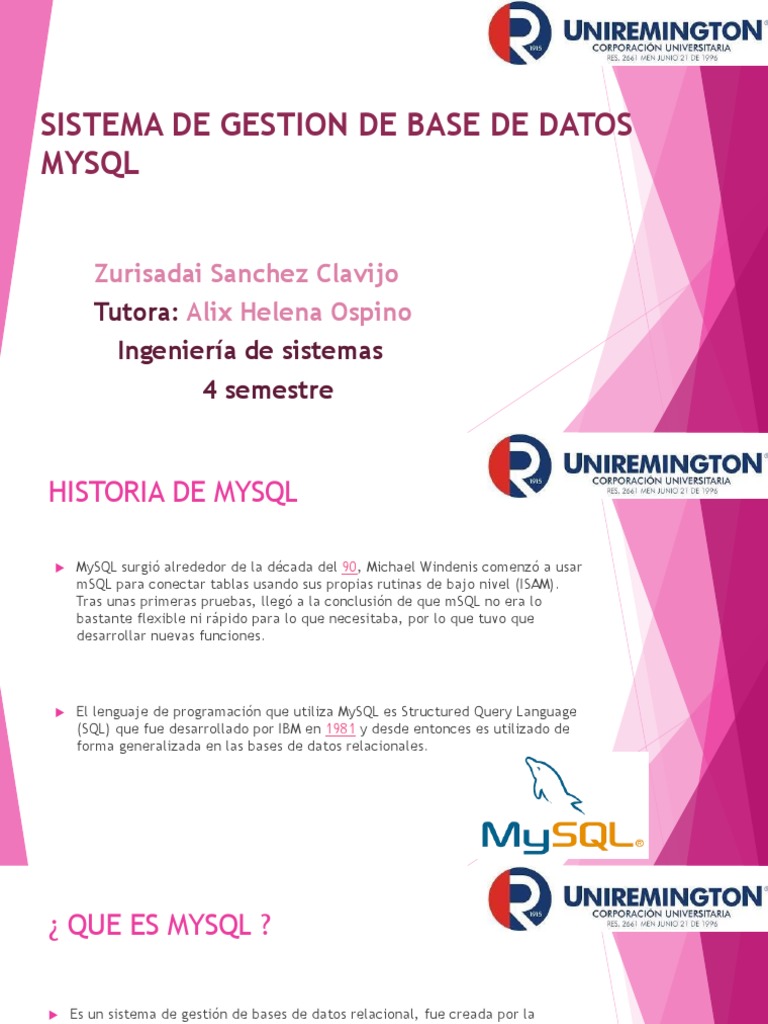 Mysql | PDF | Mi sql | Bases de datos
