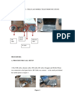 Procedure: A. Process For Call Setup: DM Cable Mobile Phone Ethernet Cable