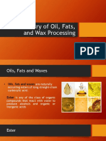 Chemistry of Oil, Fats, and Wax Processing
