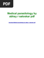 Medical Parasitology by Abhay R Satoskar PDF