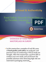 Food Fraud & Authenticity Masterclass in Amsterdam