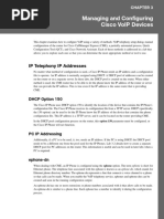 Managing and Configuring Cisco Voip Devices: Ip Telephony Ip Addresses