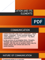 2nd Lesson-Communication and Its Elements