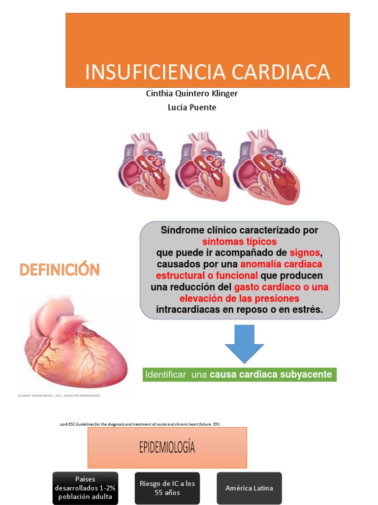 Guía sobre Insuficiencia Cardíaca 2016 | PDF | Insuficiencia cardíaca ...
