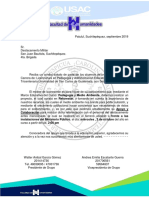 Carta de Solicitud