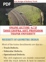 Geometric Design of Railway Tracks | PDF | Rail Transport ...