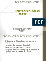 CIA3001: Basics of corporate control and consolidated accounts