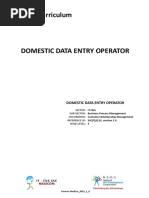 MC Domestic Data Entry Operator Important