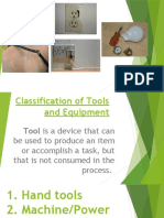 Classification of Tools and Equipment