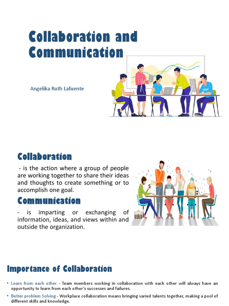 Collaboration and Communication | PDF | Collaboration | Communication