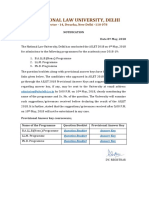 National Law University, Delhi: Sector - 14, Dwarka, New Delhi - 110 078