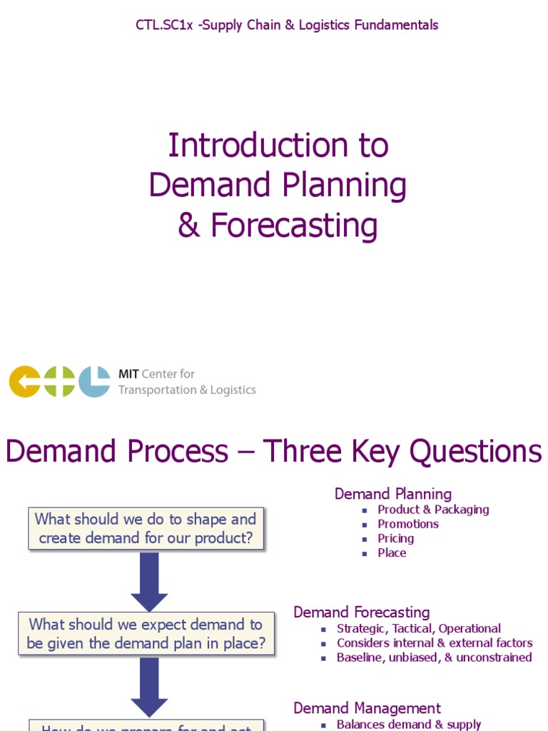 Demand Forecasting Basics in Supply Chain | PDF | Coefficient Of ...