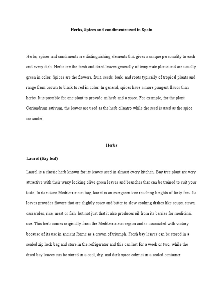 International Cuisine PDF Paprika Coriander