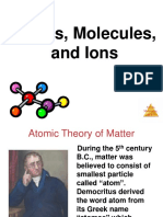 Atoms Molecules Ions