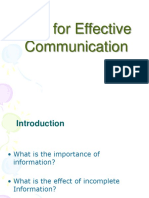 EFFECTIVE COMM SKILLS