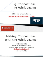 Making Connections With The Adult Learner