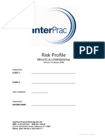 Risk Profile: Private & Confidential