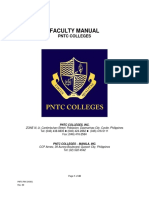 PNTC Colleges Faculty Manual