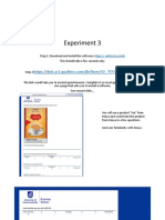 Experiment 3: Step 1: Download and Install This Software: This Should Take A Few Seconds Only