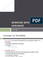 Working With Variables