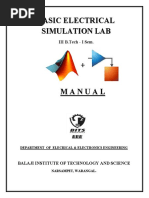 Basic Electrical Simulation Lab 3-1