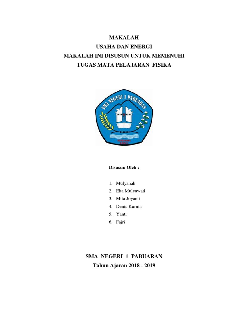 Makalah Usaha Dan Energi