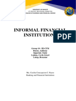 Group 10 Informal Financial Institutions
