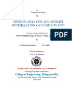 "Design Analysis and Weight Optimization of Gudgeon Pin": College of Engineering, Malegaon (BK.)