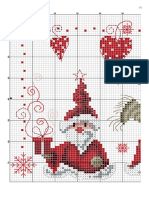 Gnome Santa Trio Cross Stitch Pattern Colorblocks Symbols Info