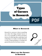 Different Types of Careers in Research