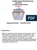 Elektronika 1 Pertemuan 11