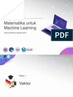 (Sesi 1) Matematika Machine Learning 01 - Aljabar Linier