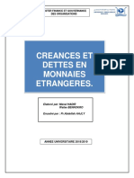 Créances Et Dettes en Monnaie Étrangère