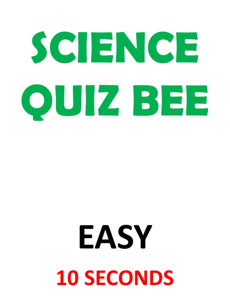 Science Quiz Bee PDF Earth Igneous Rock