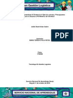 Actividad de Aprendizaje 10 Evidencia 6 Ejercicio Práctico Presupuestos para La Empresa LPQ Maderas de Colombia