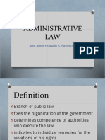 Administrative LAW: Atty. Amer Hussain S. Pangcoga