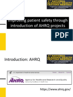Improving Patient Safety Through Introduction of AHRQ Projects