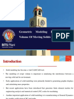 Geometric Modeling For Swept Volume of Moving Solids: BITS Pilani