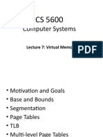 Computer Systems: Lecture 7: Virtual Memory
