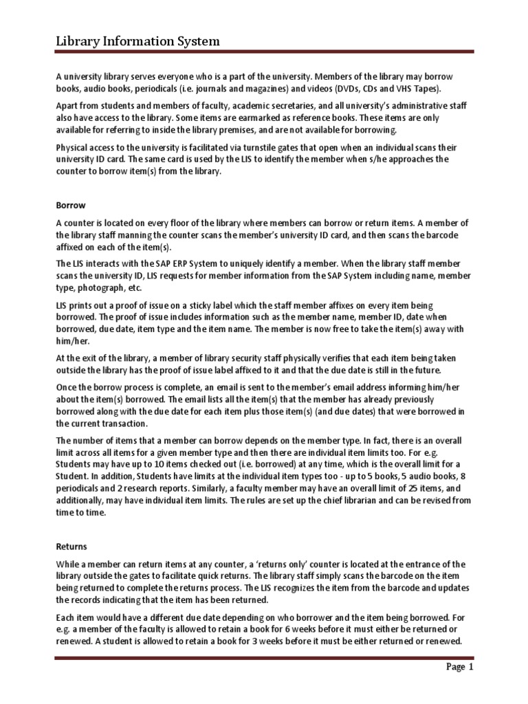 Library Information System Pdf Libraries Authentication