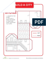 Build A City: 1. Color in The Store 2. Cut Out & Fold The Store 3. Glue and Paste Together All Flaps