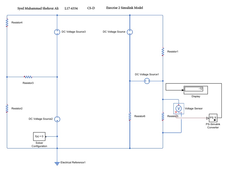 Voltage Sensor Simulink Model By Shehroz Ali PDF Electrical 