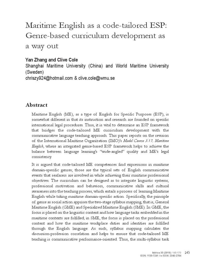 Maritime Syllabus PDF Curriculum Genre