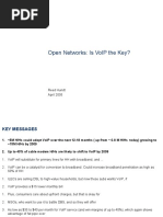 Open Networks: Is Voip The Key?: Reed Hundt April 2005