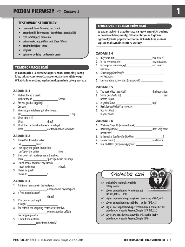 Repetytorium W Zdaniach Do Tłumaczenia Pdf