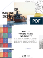 Types of Marine Insurance: Group 1