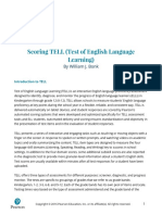 Scoring TELL (Test of English Language Learning) : by William J. Bonk